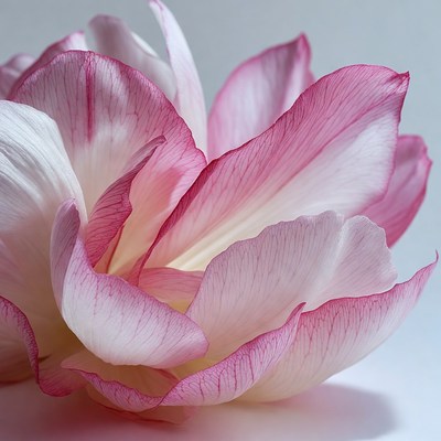Pink and White Frangipani Flower