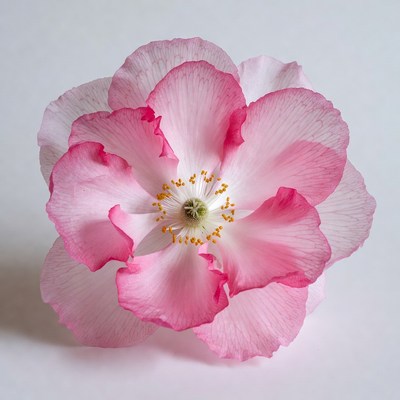 Pink Rose Flower Closeup