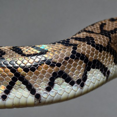 Ball Python Snake Skin Closeup