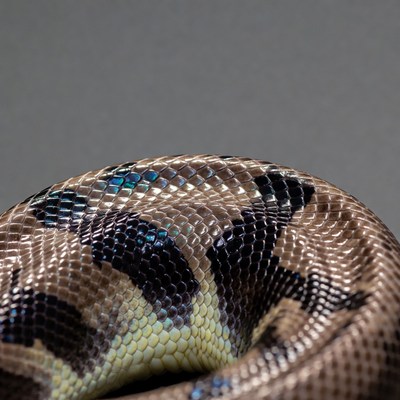 Close-up of Ball Python Skin