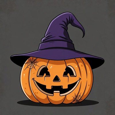 Witch Hat Jack-o-Lantern Pumpkin