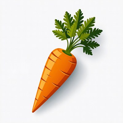 Fresh carrot illustration