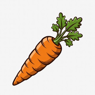 Cartoon carrot illustration