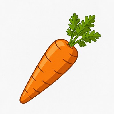 Cartoon carrot illustration