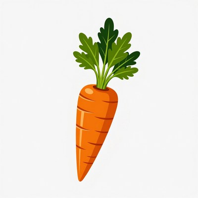 Fresh carrot illustration