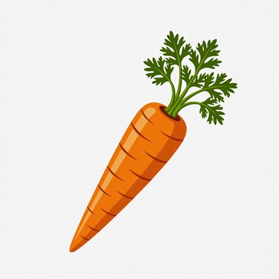 Fresh carrot illustration