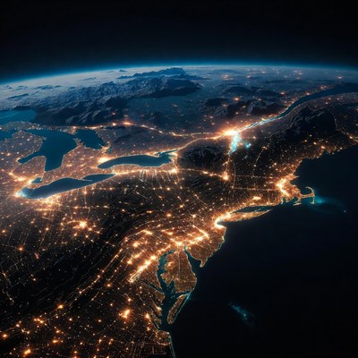 Nighttime Earth from Space