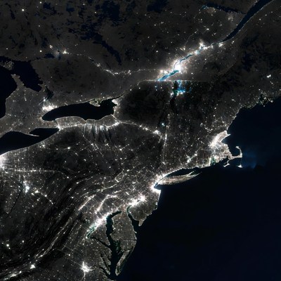 Northeast US Cities at Night