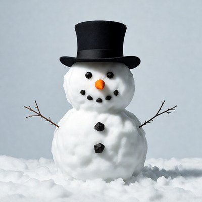 Snowman with Top Hat
