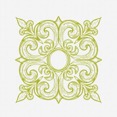 Gold Ornate Fleur-de-lis Frame