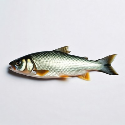 Dace Fish on White Background