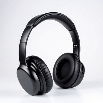 Black Wireless Over-Ear Headphones