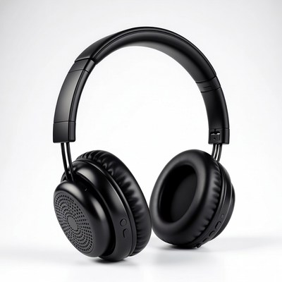 Black Wireless Over-Ear Headphones