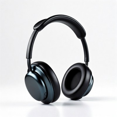 Black Wireless Over-Ear Headphones