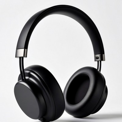 Black Wireless Over-Ear Headphones
