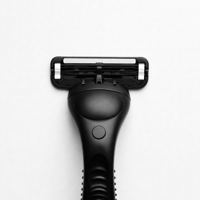 Black Safety Razor Top View