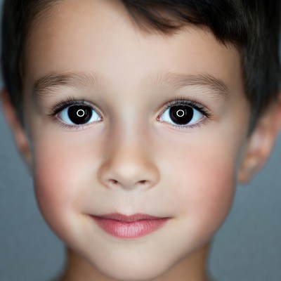 Smiling young boy portrait