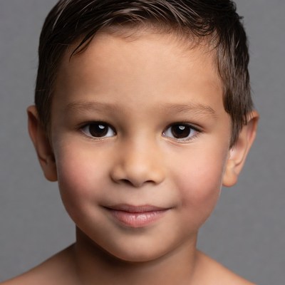 Smiling young boy portrait