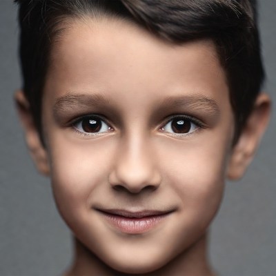 Smiling young boy portrait