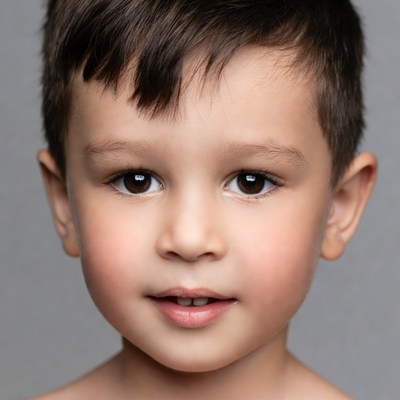 Young boy smiling portrait