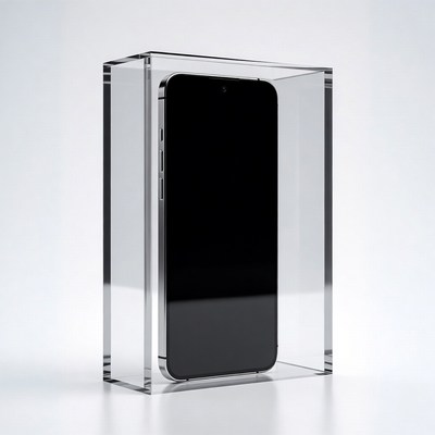 iPhone in Clear Acrylic Case