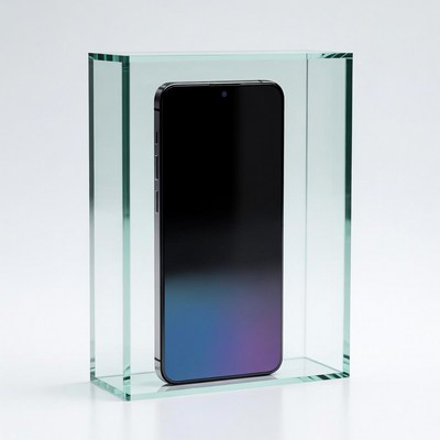iPhone in Glass Frame