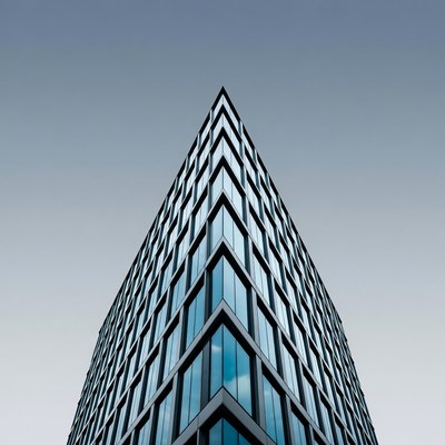 Modern Glass Skyscraper Corner