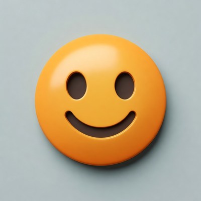 Smiling Yellow Emoji Face