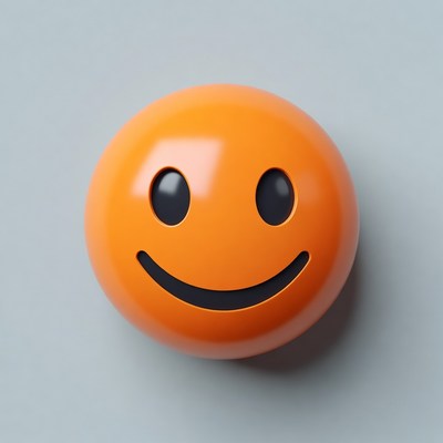 Smiling Orange Emoji