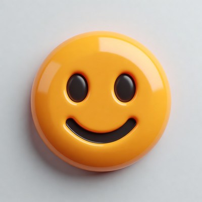 Smiling Yellow Emoji Face