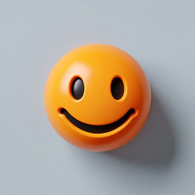 Smiling Orange Emoji
