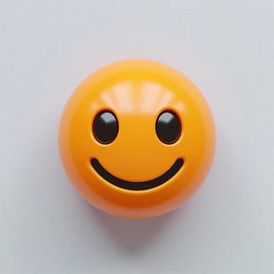 Smiling Orange Emoji