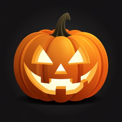 Jack-o'-lantern pumpkin illustration