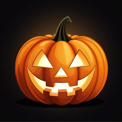 Carved Jack-o'-lantern Pumpkin