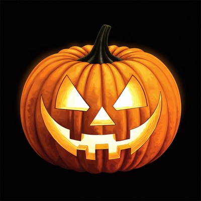 Glowing Jack-o'-lantern Pumpkin