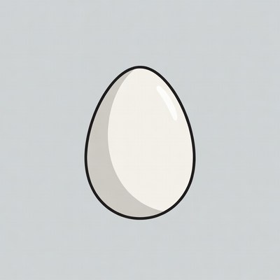 White egg illustration