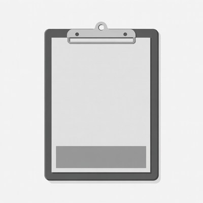 Clipboard with Blank Paper