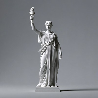 Statue of Liberty holding torch