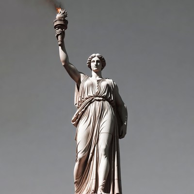 Statue of Liberty holding torch