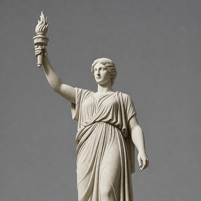 Statue of Liberty holding torch