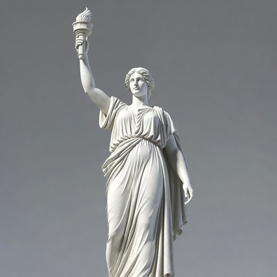 Statue of Liberty holding torch