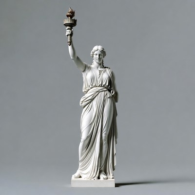 Statue of Liberty holding torch