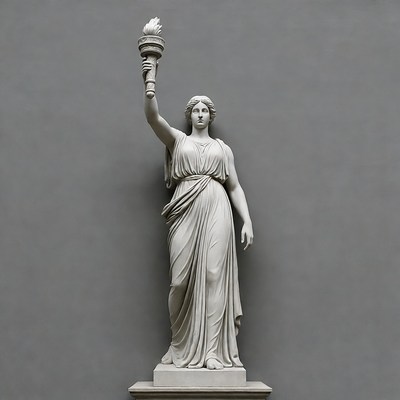 Statue of Liberty holding torch