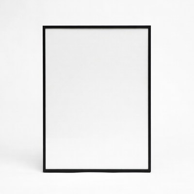 Empty Black Picture Frame