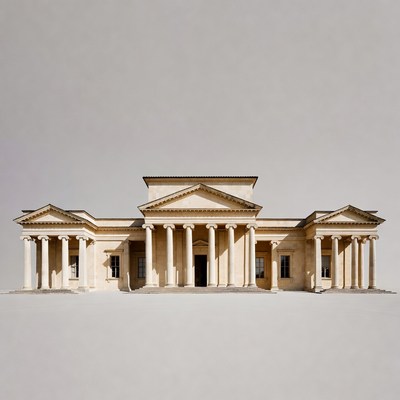 Neoclassical Building with Columns
