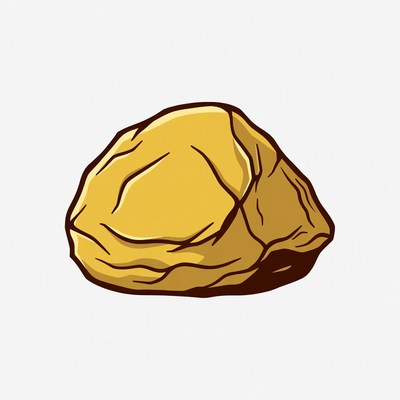 Yellow rock illustration