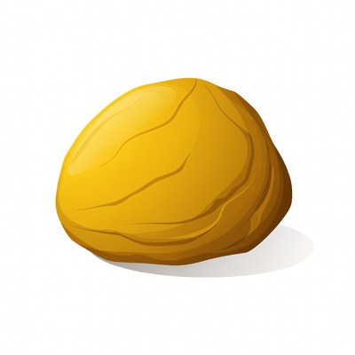 Yellow Cartoon Rock
