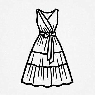 Wrap Dress Illustration