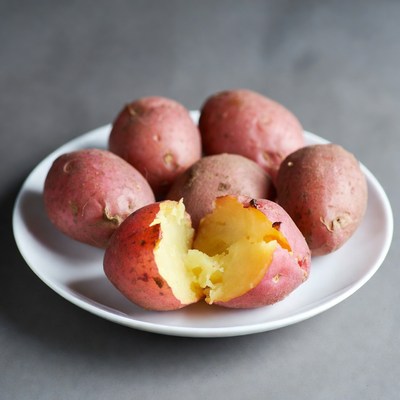 Baked Potatoes on Plate
