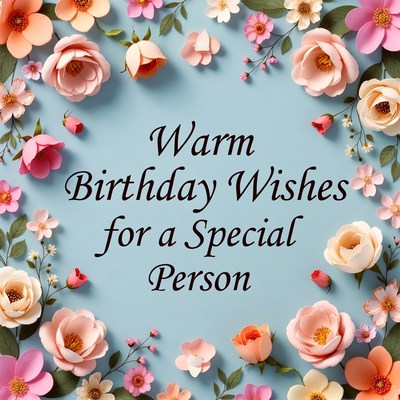 Warm Birthday Wishes Flowers